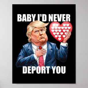 Trump Von Ich Würde Dich Niemals Abschieben Lustig Poster