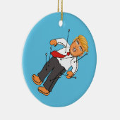 TRUMP VOODOO DOLL KERAMIK ORNAMENT (Rechts)
