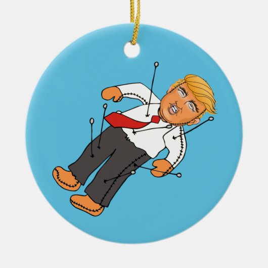 TRUMP VOODOO DOLL KERAMIK ORNAMENT (Vorne)