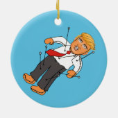 TRUMP VOODOO DOLL KERAMIK ORNAMENT (Hinten)