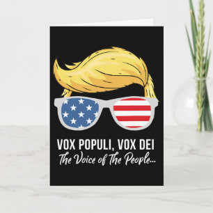 Trump Vox Populi Vox Dei Stimme Des Volkes Wählen Karte