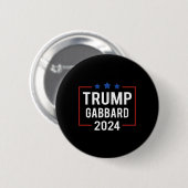 Trump Vp Gabbard 2024 Wahl Button (Vorne & Hinten)