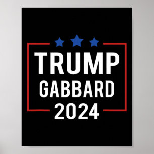 Trump Vp Gabbard 2024 Wahl Poster