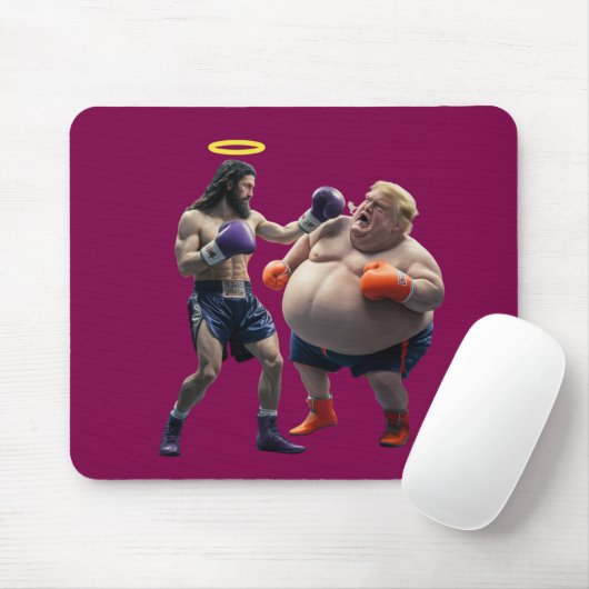 Trump vs. Jesus Mousepad (Mit Mouse)