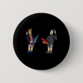 Trump Vs. Kim Jong-un 2020 Whose Rocket Is Bigger Button (Vorderseite)