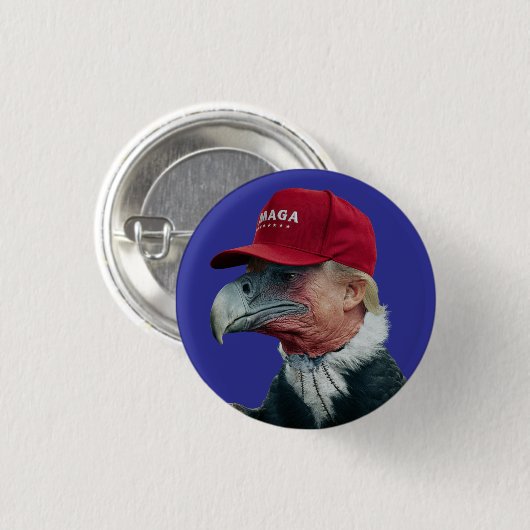 Trump Vulture Button (Vorne & Hinten)