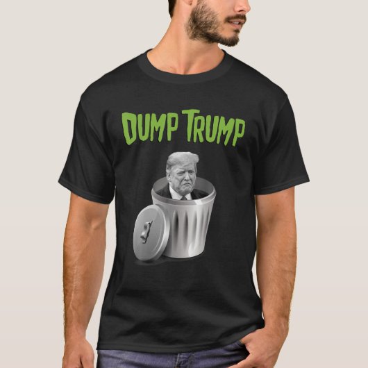 Trump Wahl 2020 Funny Novelty Trash kann T-Shirt (Vorderseite)