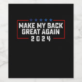 Trump-Wahl 2024 wieder großartig machen Weinetikett (Einzelnes Label)