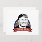 Trump-Wahlkampfbanner 2016 Postkarte (Vorne/Hinten)