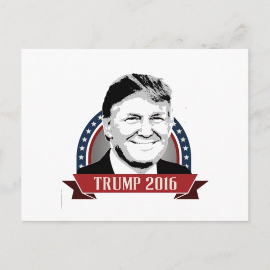 Trump-Wahlkampfbanner 2016 Postkarte (Vorderseite)