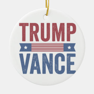 Trump wählt republikanische amerikanische Wahlen W Keramik Ornament