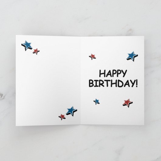 Trump Wall Birthday Card - Bauen Sie eine Mauer, u Karte (Innenseite)