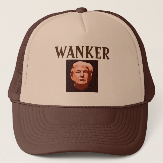 Trump Wanker Hat Truckerkappe (Vorderseite)