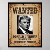 Trump Wanted Poster (Vorne)