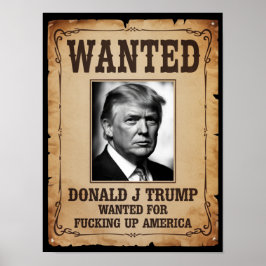 Trump Wanted Poster