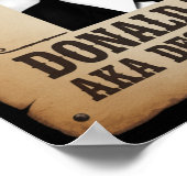 Trump Wanted Poster (Ecke)