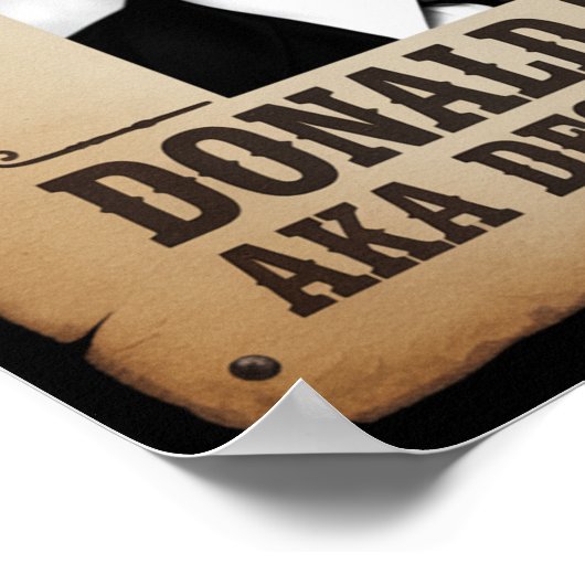 Trump Wanted Poster (Ecke)