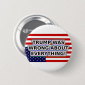TRUMP WAR ÜBER ALLES FALSCH! BUTTON (Vorne & Hinten)