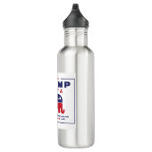 Trump. Was A C*** - Anti-Trump-Wahlplakat Edelstahlflasche (Rechts)