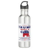 Trump. Was A C*** - Anti-Trump-Wahlplakat Edelstahlflasche (Vorderseite)