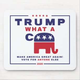 Trump. Was A C*** - Anti-Trump-Wahlplakat Mousepad