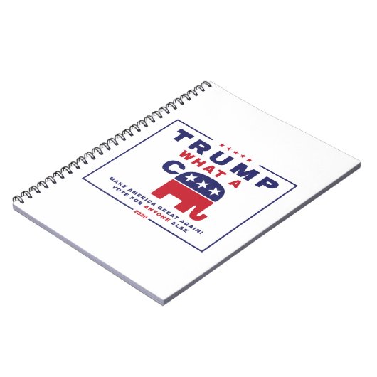 Trump. Was A C*** - Anti-Trump-Wahlplakat Notizblock (Linke Seite)