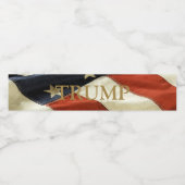 TRUMP WASSERFLASCHENETIKETT (Einzelnes Label)