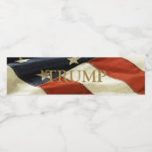 TRUMP WASSERFLASCHENETIKETT (Einzelnes Label)