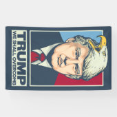 Trump We will Overcomb Banner (Horizontal)