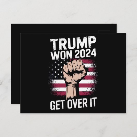 Trump We Won gewinnt Amtseinführung 47 US-Präsiden Postkarte (Vorne/Hinten)