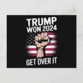 Trump We Won gewinnt Amtseinführung 47 US-Präsiden Postkarte (Vorderseite)