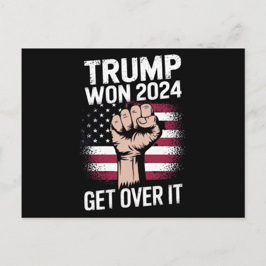 Trump We Won gewinnt Amtseinführung 47 US-Präsiden Postkarte (Vorderseite)