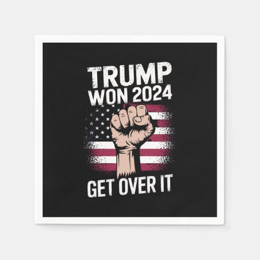 Trump We Won gewinnt Amtseinführung 47 US-Präsiden Serviette (Vorderseite)