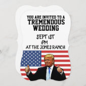 TRUMP WEDDING INVITAATIONS CUSTOM EINLADUNG (Vorne/Hinten)