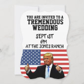 TRUMP WEDDING INVITAATIONS CUSTOM EINLADUNG (Vorderseite)