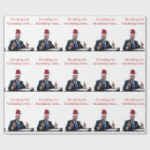 Trump Weihnachten: Er macht eine Liste Geschenkpapier (Flach)