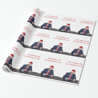 Trump Weihnachten: Er macht eine Liste Geschenkpapier