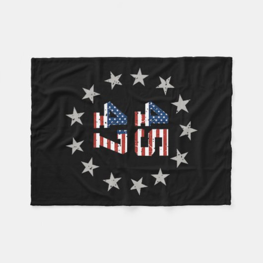 Trump Weihnachten Fleecedecke (Vorderseite (Horizontal))