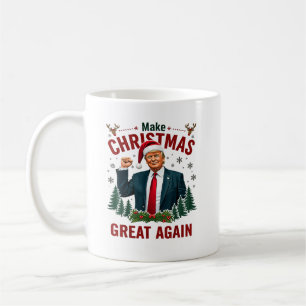Trump Weihnachten frohe Weihnachten MAGA Trump Fis Kaffeetasse