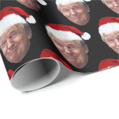 Trump Weihnachten Funny MAGA Weihnachtsmannmütze T Geschenkpapier (Rolleneckpunkt)