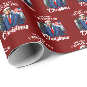 Trump Weihnachten Geschenkpapier