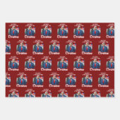 Trump Weihnachten Geschenkpapier Set (Vorderseite 3)