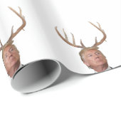 Trump Weihnachten: Hirsch, Herr Präsident Geschenkpapier (Rolleneckpunkt)