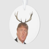 Trump Weihnachten: Hirsch, Herr Präsident Ornament (Vorderseite)