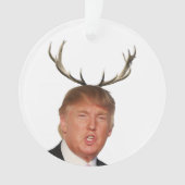 Trump Weihnachten: Hirsch, Herr Präsident Ornament (Vorderseite)