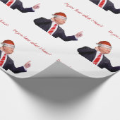 Trump Weihnachten: Hörst du, was ich höre? Geschenkpapier (Ecke)
