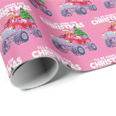 Trump Weihnachten | Ich bin Zuhause für Weihnachts Geschenkpapier (Rolleneckpunkt)