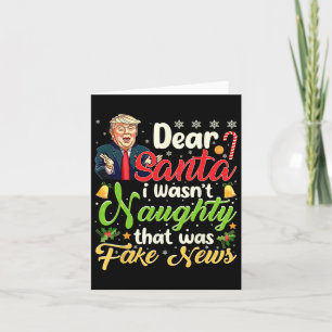 Trump Weihnachten - Ich war nicht scheußlich Karte