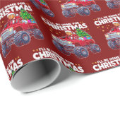 Trump Weihnachten | Ich werde für Weihnachts-Rot Z Geschenkpapier (Rolleneckpunkt)