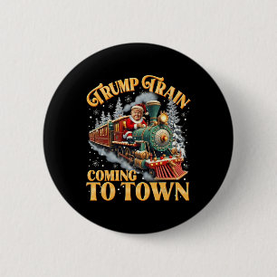 Trump: Weihnachten in die Stadt Santa Trump 2 Button